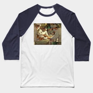 Vintage Science and Medicine, Doctors Performing Surgery in a Hospital ER Baseball T-Shirt